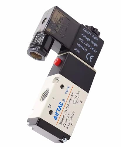 Solenoid Valve DC12V 3/2 Way AirTAC 3V210-08 1/4"PT Normally Closed Air Pneumatic Electric - size: 1/4"PT, style: 3V210-08 DC12V