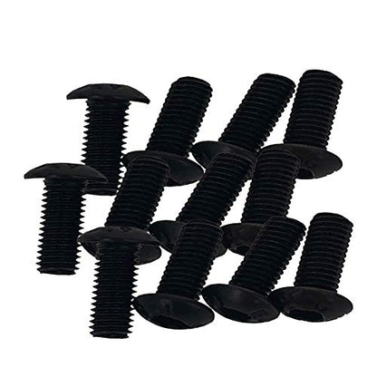 MroMax 100Pcs M3 x 8mm Button Head Socket Cap Bolts Screws, Alloy Steel 10.9 Grade, Allen Socket Drive, Black Oxide Finish, Fully Machine Thread - size: M3 x 8mm