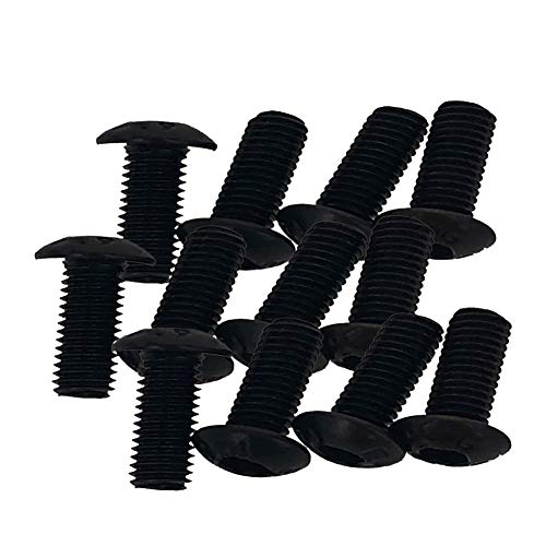 MroMax 100Pcs M3 x 8mm Button Head Socket Cap Bolts Screws, Alloy Steel 10.9 Grade, Allen Socket Drive, Black Oxide Finish, Fully Machine Thread - size: M3 x 8mm