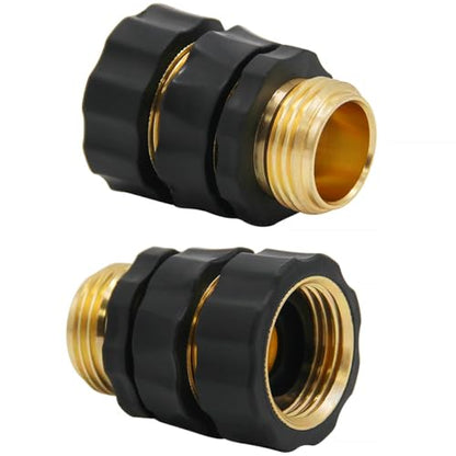 Lifynste 3/4 Inch Garden Hose Quick Connector Fittings, Easy Connector Fitting, Male and Female Set, (2) - style: Set of 2