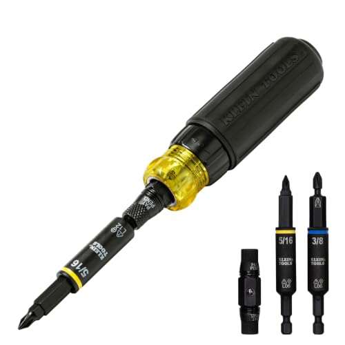 Klein Tools 32500HDRT KNECT 11-in-1 Impact Rated Multi-Bit Screwdriver - style: Standard Handle