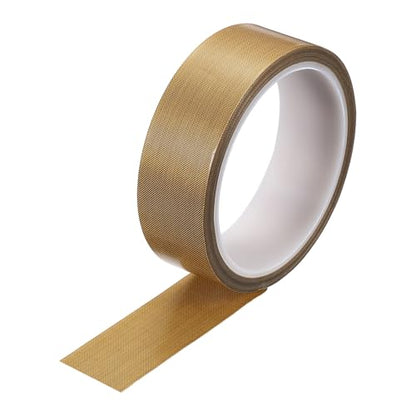 uxcell 1 Roll High Temperature PTFE Tape, 1-3/16" x 32.8ft Heat Shield Tape - size: 1-3/16" x 32.8ft x 0.25mm Thick