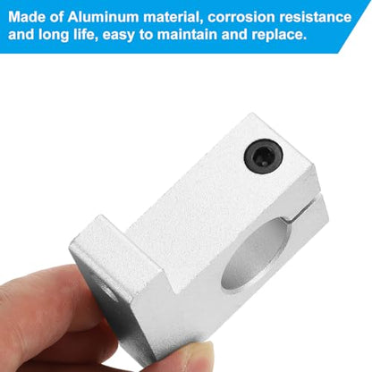 PATIKIL SK16 Aluminum Linear Motion Rod Rail Clamping Guide Support, 4 Pcs for 16mm Dia Shaft - size: SK16