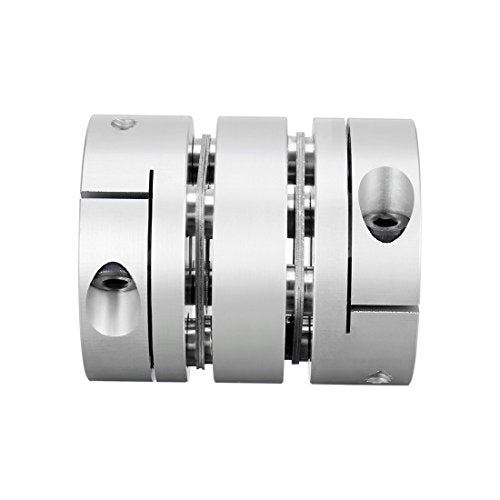 uxcell 12.7mmx15mm Clamp Tight Motor Shaft 2 Diaphragm Coupling Coupler - size: 12.7-15mm