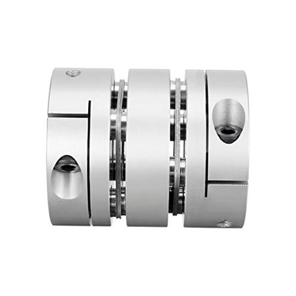 uxcell 12.7mmx15mm Clamp Tight Motor Shaft 2 Diaphragm Coupling Coupler - size: 12.7-15mm
