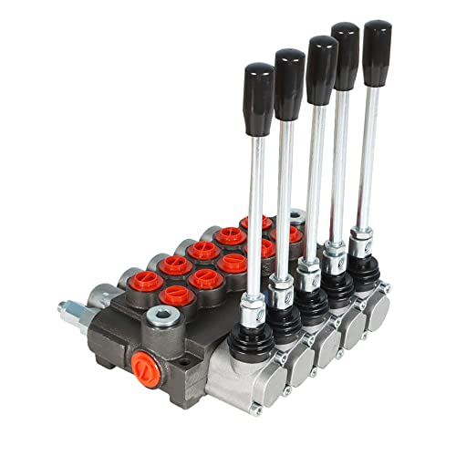 waltyotur 5 Spool 13GPM 3600 PSI Hydraulic Directional Control Valve SAE