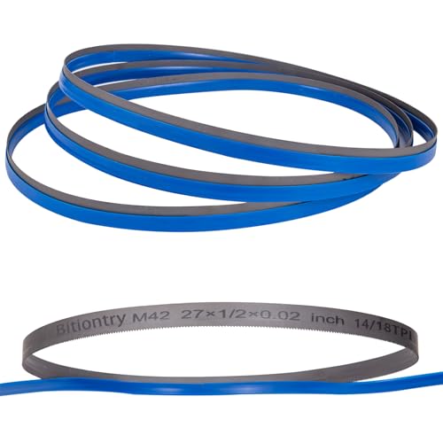 27 Inch Bandsaw Blades 14/18 TPI for DeWalt DCS377, Milwaukee Portable Band Saw Blade - 3 Pack - size: 14/18 TPI