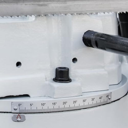 Metal Band Saw, 10 in Round, KAKA INDUSTRIAL BS-1018R - style: 10 Inch Swivel Head Mitering Horizontal Bandsaw