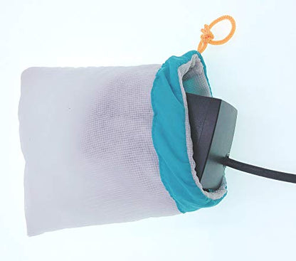 Pump Filter Bag Large, Mesh Barrier Bag 12 inch x 10 inch for Submersible Water Pumps under 1000GPH
