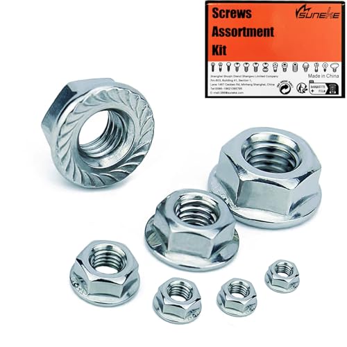 3/4-10 Grade 2 Zinc Plated Carbon Steel Serrated Flange Hex Nuts, 6 PCS in Plastic Box - size: 3/4"-10, style: Grade 2 Zinc Plated Carbon Steel