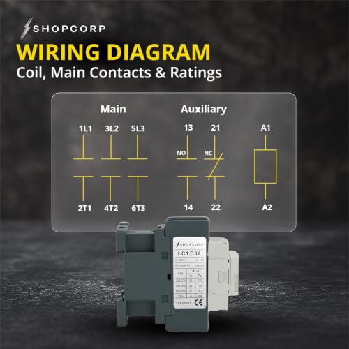 3 Pole contactor 120v Coil 30 Amp Normally Open IEC 660V Switch, Auxiliary 1NO/1NC –110-120VAC Coil, Lighting AC Contactor with Mounting Base for DIN Rail - 20 Pack - style: 20 Pack