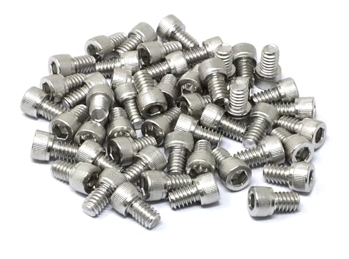 iexcell 50 Pcs 1/4-20 x 3/8" Stainless Steel 304 Hex Socket Head Cap Screws Bolts Kit - size: 1/4-20 x 3/8" ( Fully Threaded )