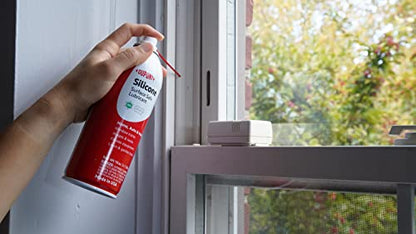 CRC Heavy Duty Silicone Lubricant, 11 Wt Oz, Clear Colorless Liquid & Dupont™ Silicone - Surface Safe Lubricant Aerosol, 14 oz
