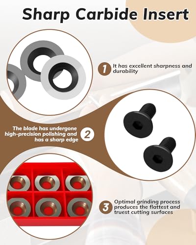 10Pcs 16mm Round Carbide Inserts Indexable Replacement Cutters Inserts - size: 16mm