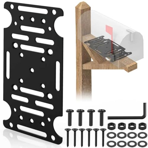 Mailbox Mounting Bracket - size: Black