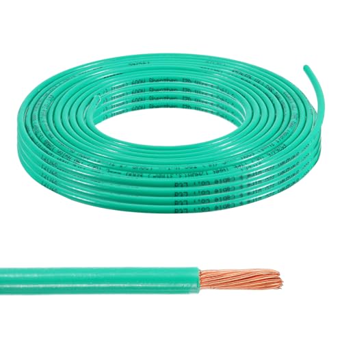 MECCANIXITY THHN Stranded Wire 50 Feet 12AWG Gauge Insulation Building Wire - UL Listed Copper Cable - PVC 600V Electrical Wire for Residential,Commercial,Industrial,Grounding - Green - color: Green, size: 50 Feet x 12 AWG