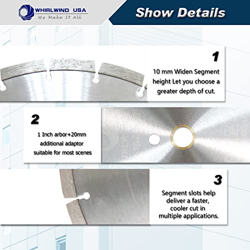 14 Inch Diamond Saw Blade 10pcs,General Purpose Segmented - size: 14" LSS 10PCS
