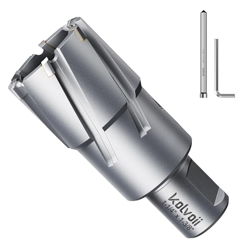 Kolvoii TCT Annular Cutter 1‑1/4" Diameter x 1‑3/8" Depth, Mag Drill Bit - size: 1-1/4" x 1-3/8"