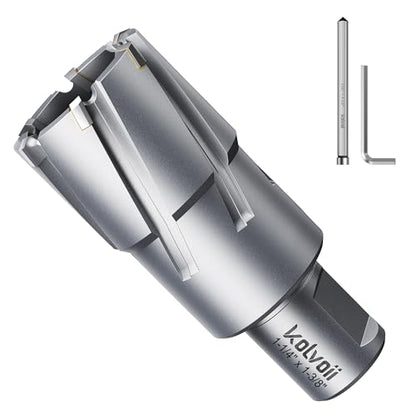 Kolvoii TCT Annular Cutter 1‑1/4" Diameter x 1‑3/8" Depth, Mag Drill Bit - size: 1-1/4" x 1-3/8"
