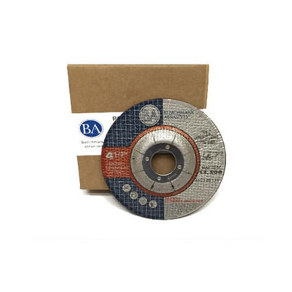 Benchmark Abrasives 4-1/2" Aluminum Oxide Depressed Center Thin Cut Off Wheel .045" Thick 7/8" Arbor, Metal Cutting Grinding Wheel, Angle Grinding Cutting Wheel - 25 Pack