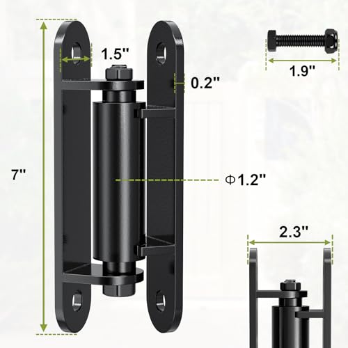Heavy Duty Gate Hinger 7” Silent Bearing Gate Hinges - color: as picture
