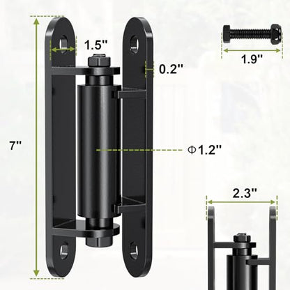 Heavy Duty Gate Hinger 7” Silent Bearing Gate Hinges - color: as picture