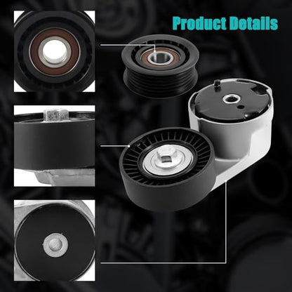 AULINK 05184617AD Serpentine Belt Drive Kit with Tensioner (3.6L V6)