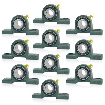 10 PCS UCP202-10 5/8 inch Pillow Block Bearing Mounted Pillow Block Bearing 5/8" Inside Diameter - size: UCP202-10-10pcs