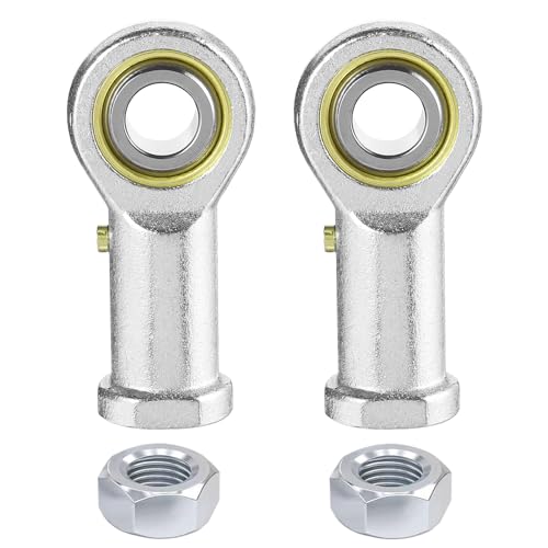 2Pcs PHSB7 Rod End Bearing 7/16 Inch Bore Pre-Lubricated 7/16-20 Female Thread Right Hand Heim Joint with Jam Nuts - size: 7/16, style: Right Hand