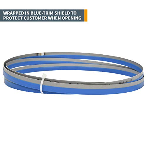 POWERTEC 105 Inch Bi-Metal Bandsaw Blades, 1/2" x 14 TPI Non-Ferrous Metal Cutting Band Saw Blades for Delta 14" Band Saw with Riser Block, 1pk (13390) - style: 105 inch x 1/2" x 14 TPI (Bi-Metal)