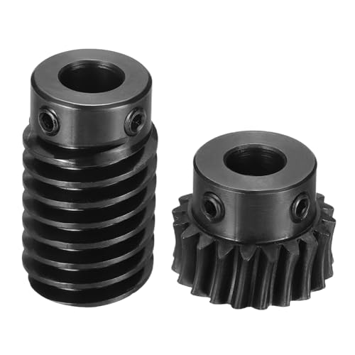 uxcell Worm Gear Set 1 Mod 20T 1:20 Reduction Rate,Gear 8mm,Rod 8mm Bore - size: Gear 8mm, Rod 8mm Bore