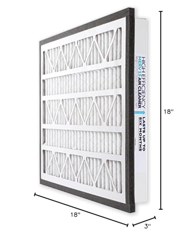Zephyr 18x18x3 VGF Merv 13 Pleated 3" Air Cleaner Filter. Quantity 1 - style: 18 x 18 x 3