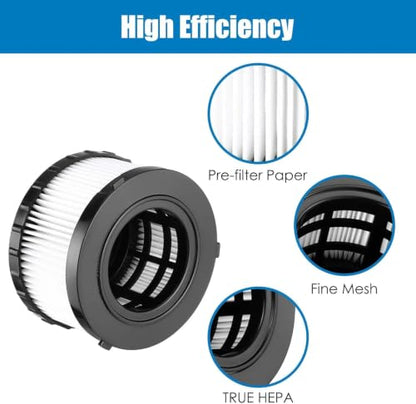 4 Pack DC5151H HEPA Filter Replacement for DEWALT DC5151H DC515 DCV517 Wet/Dry Vacuum