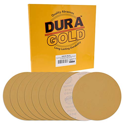 Dura-Gold Premium 9" Drywall Sanding Discs, 180 Grit Box of 10, Hook & Loop - size: 180-Grit