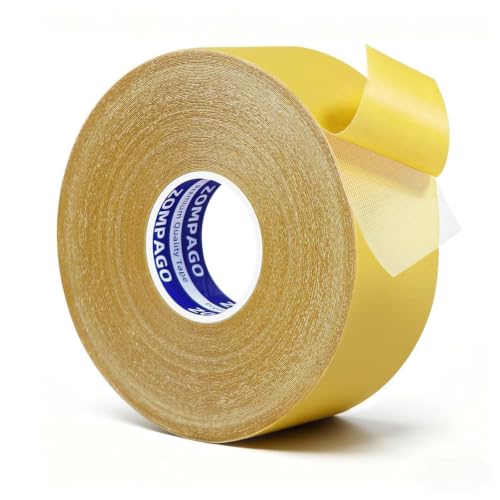 ZOMPAGO Clear Grid Mesh Heavy Duty Double-Sided Mounting Tape,2.4inx33FT - size: 2.4inx33ft