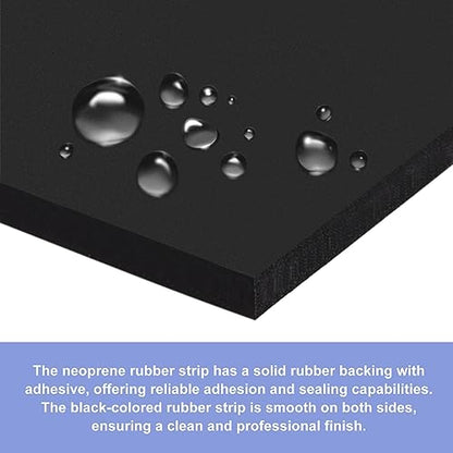 MECCANIXITY Adhesive Neoprene Rubber Strips Sheet 1"x118"x 0.12"(W L THK) - color: Yellow, size: 1" x 118" x 0.12"