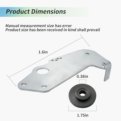 783-08654C Deck Idler Pulley Bracket & 738-05082 Shoulder Spacer Kit Compatible with MTD Cub Cadet Troy-Bilt 13AL795S004, 13AX795S004, TB42, TB46, 13WV78KS011