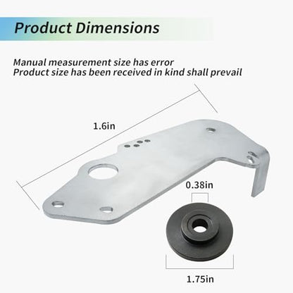 783-08654C Deck Idler Pulley Bracket & 738-05082 Shoulder Spacer Kit Compatible with MTD Cub Cadet Troy-Bilt 13AL795S004, 13AX795S004, TB42, TB46, 13WV78KS011
