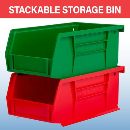 Akro-Mils 30220 AkroBins Plastic Storage Bins, 7"x4"x3", Blue, 24-Pack - color: Blue