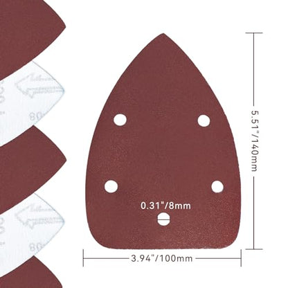 60 Pcs 600 Grit Mouse Sandpaper, Aluminum Oxide Mouse Sanding Pads - size: 600 Grit