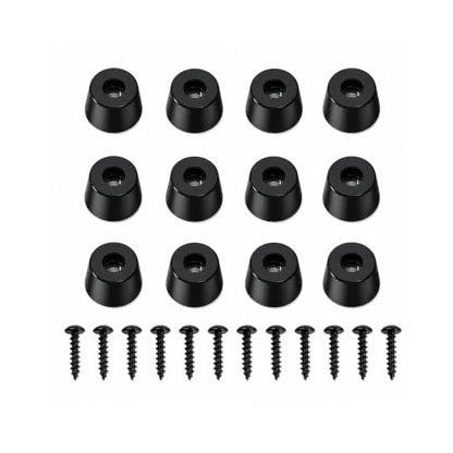 Speaker Isolation Pads 12-Pack, Rubber Feet with Screws