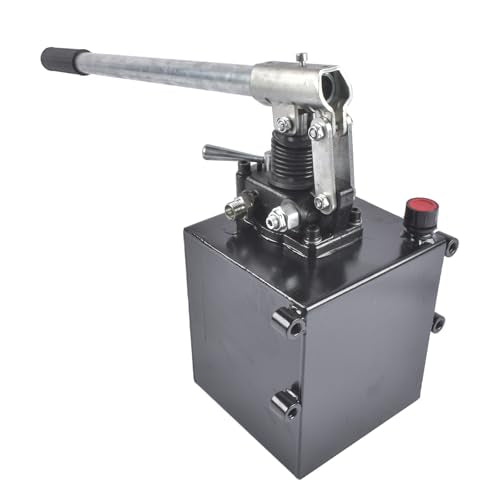 Double Acting Hydraulic Hand Pump, 5 QTs Tank, 2.7 CID, 3600 PSI - size: 5 QTs, 2.7CID