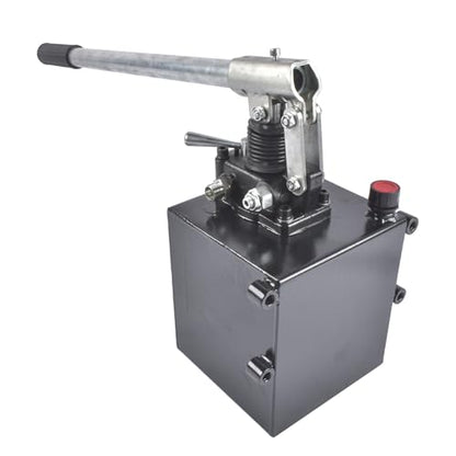 Double Acting Hydraulic Hand Pump, 5 QTs Tank, 2.7 CID, 3600 PSI - size: 5 QTs, 2.7CID
