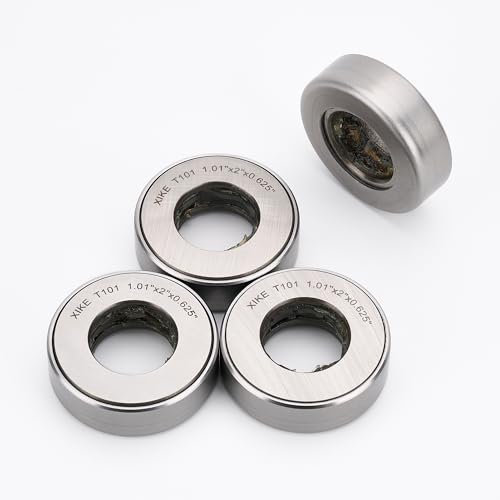 XIKE T101 Thrust Tapered Roller Bearing, 1.01 Inch Bore, 4-Pack - size: T101x4