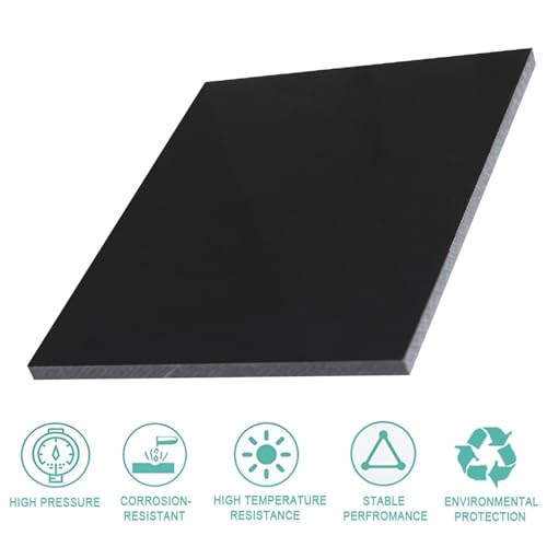 High-Density Polyethylene (HDPE) Plastic Sheet (1, Black, 12" X 12"X 1/2") - color: Black, size: 12" X 12"X 1/2"