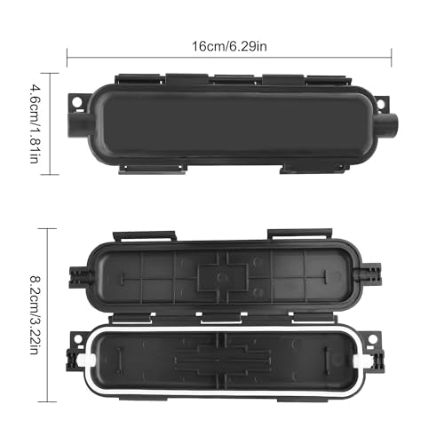 XMSJSIY Waterproof Optic Fiber Protection Connection Box LC Coupler-4PCS