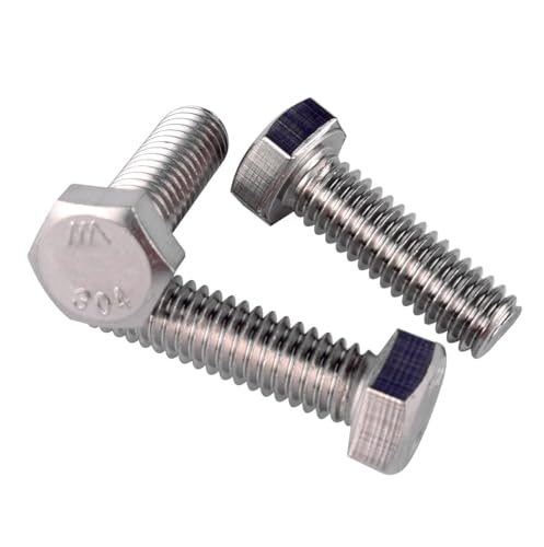 5/16-18 x 1-1/2" Hex Bolt (1/2" to 3" Available),External Hex Head Screw, Fully Threaded, 304 Stainless Steel 18-8, 10Pcs - size: 5/16-18 x 1-1/2" (10Pcs)