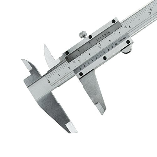 Vernier Caliper, 6 Inch/150mm Professional Micrometer Stainless Steel Caliper Measuring Tool for Inside, Outside, Depth and Step Measurements