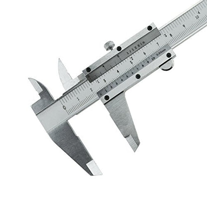 Vernier Caliper, 6 Inch/150mm Professional Micrometer Stainless Steel Caliper Measuring Tool for Inside, Outside, Depth and Step Measurements