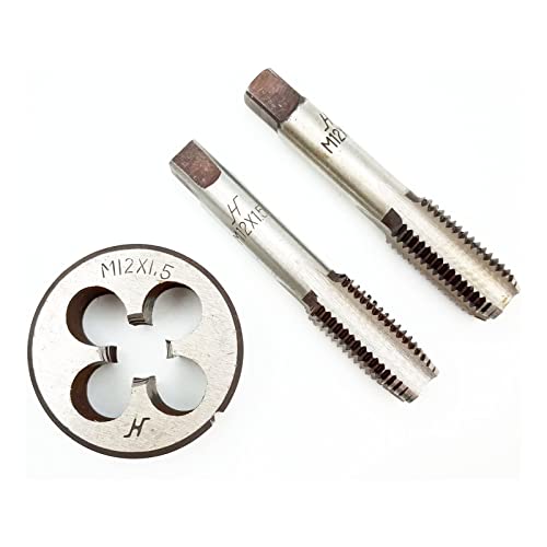 AtticZone M12 x 1.5 Metric Hand Thread Tap and Die Set, Right Hand - size: M12x1.5